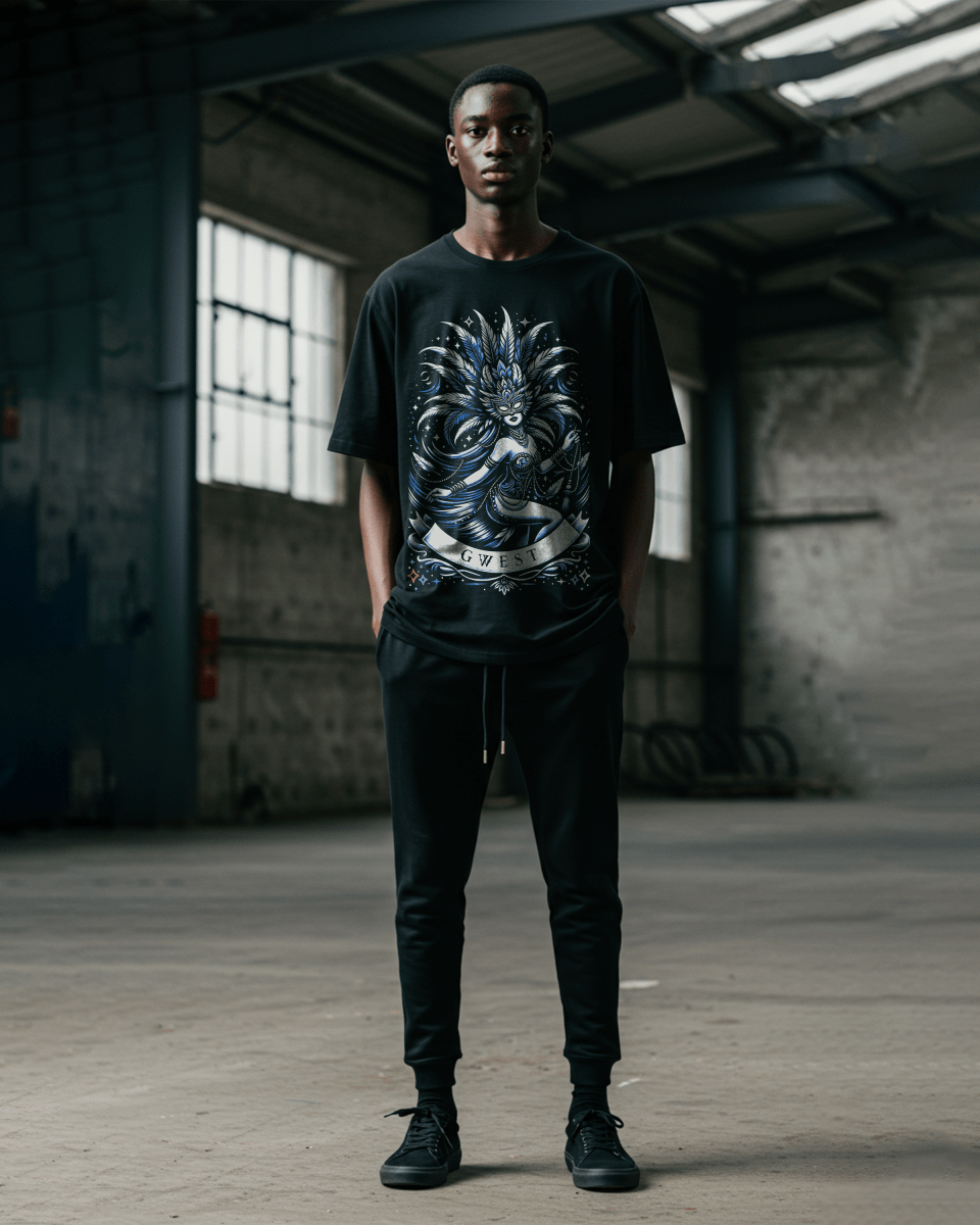 G West Dark Masquerade Men's Oversized T-Shirt G West