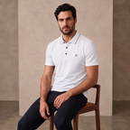 Essential Performance Polo – El Baron WHITE
