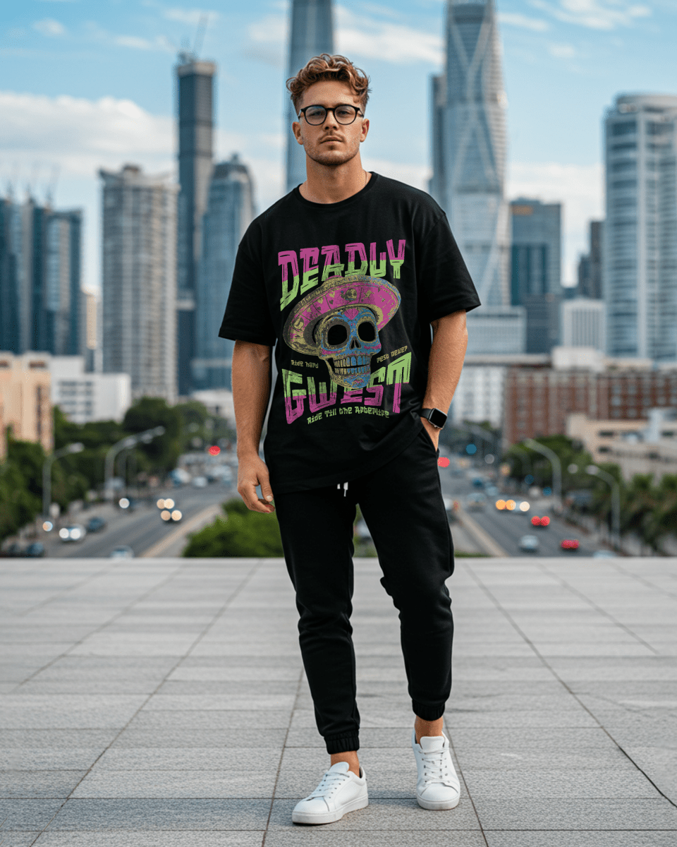 G West Deadly Rodeo Oversized T-Shirt Mens G West