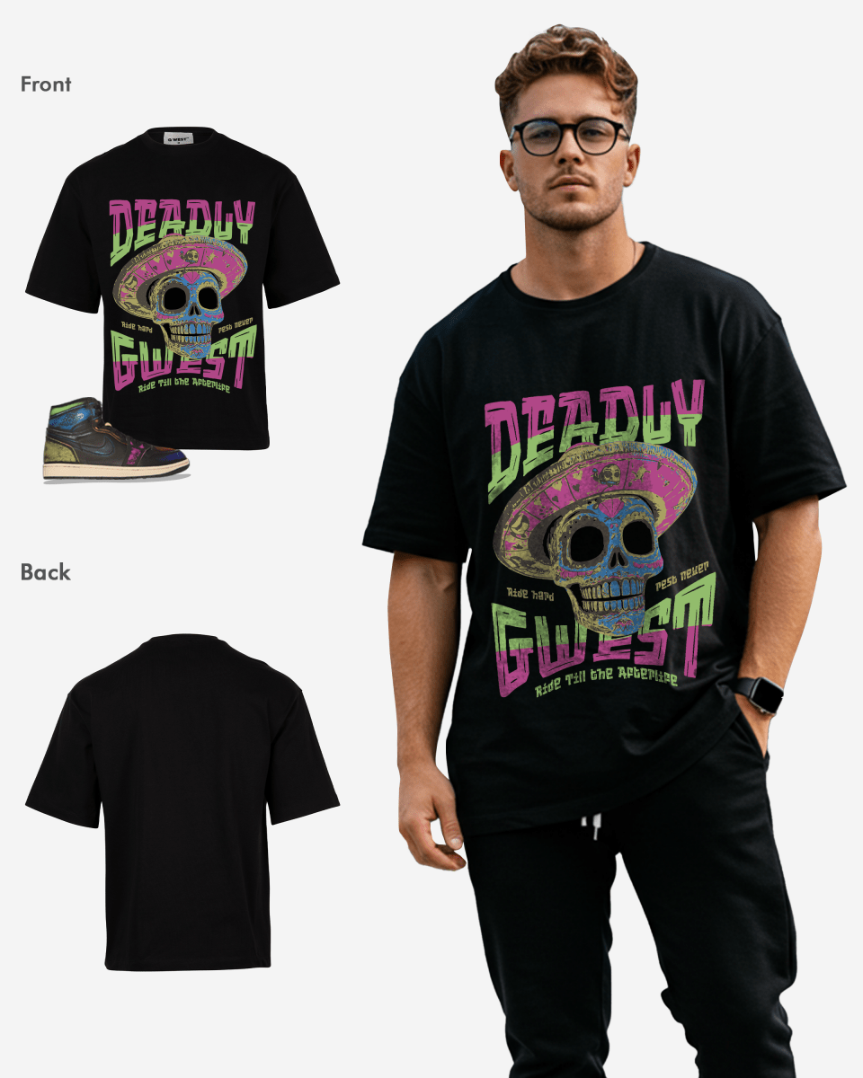 G West Deadly Rodeo Oversized T-Shirt Mens G West