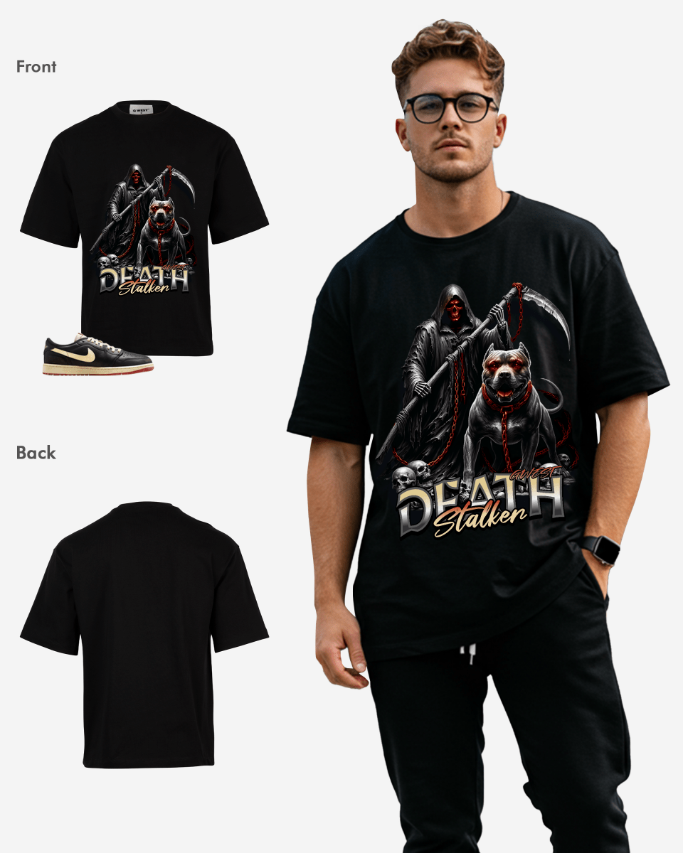 G West Death Stalken Oversized T-Shirt Mens G West