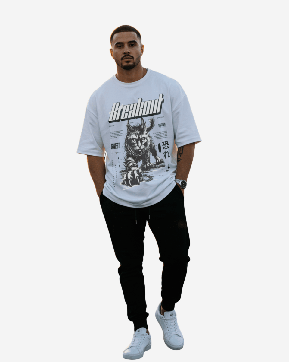 G West Demon Cat Breakout Camiseta Extragrande Hombre