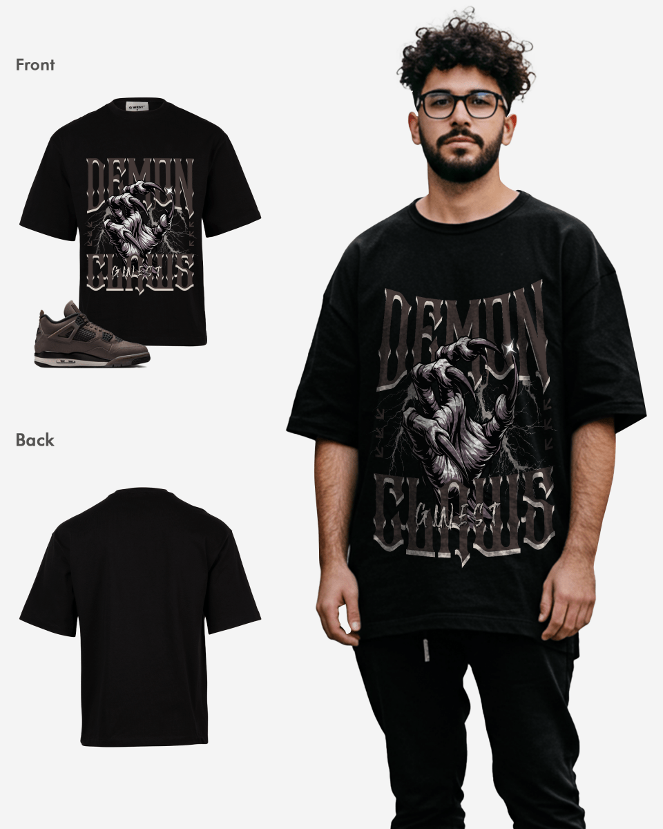 G West Demon Claws Oversized T-Shirt Mens
