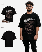 Camiseta Oversize para Hombre G West Devil Hell Riders