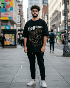 Camiseta Oversize para Hombre G West Devil Hell Riders