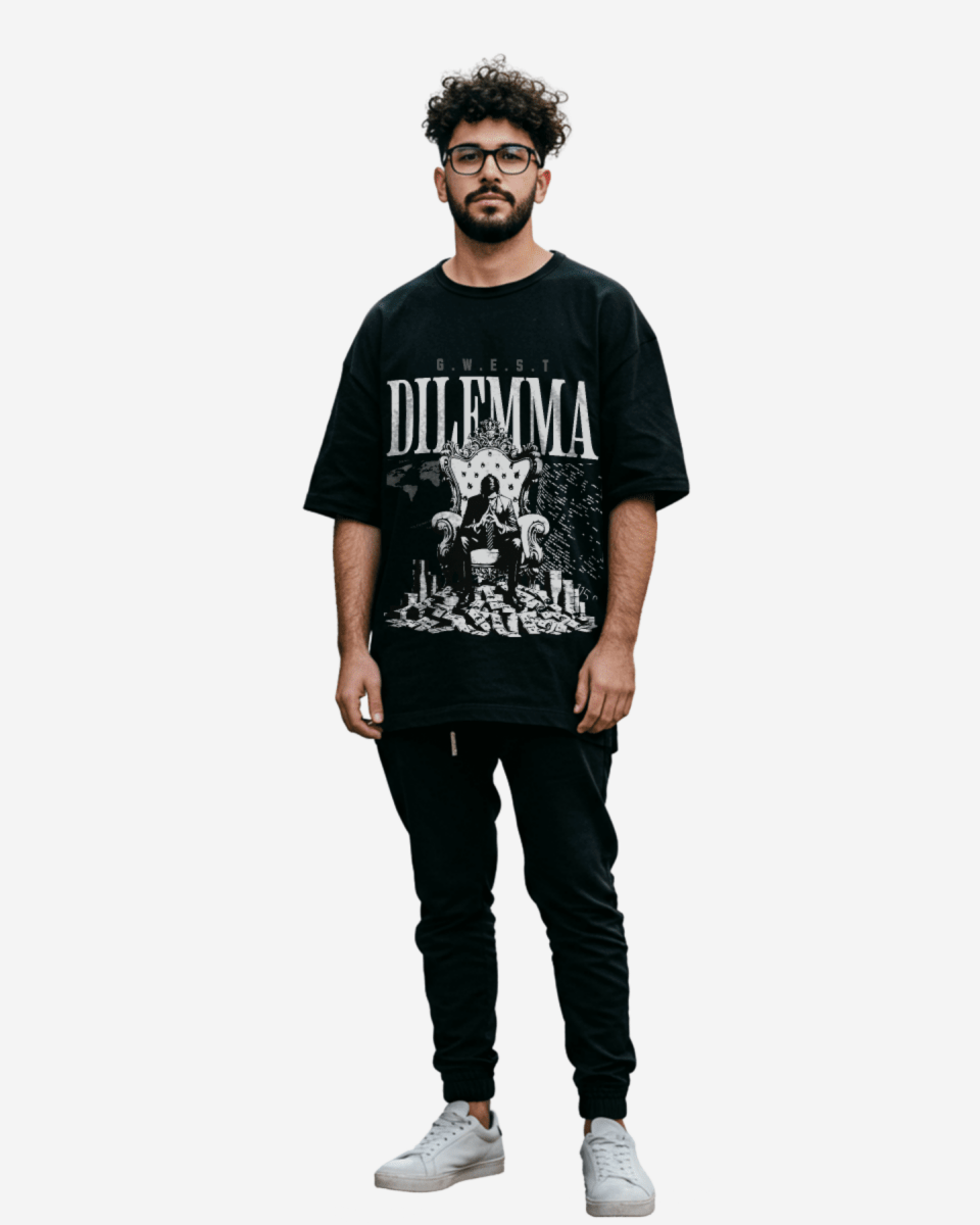 Camiseta de manga corta G West Dilemma Oversized para hombre