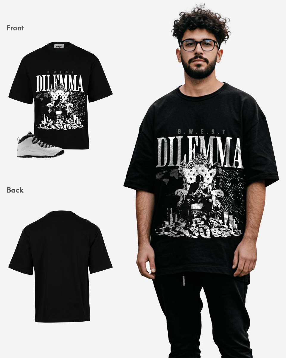 Camiseta de manga corta G West Dilemma Oversized para hombre