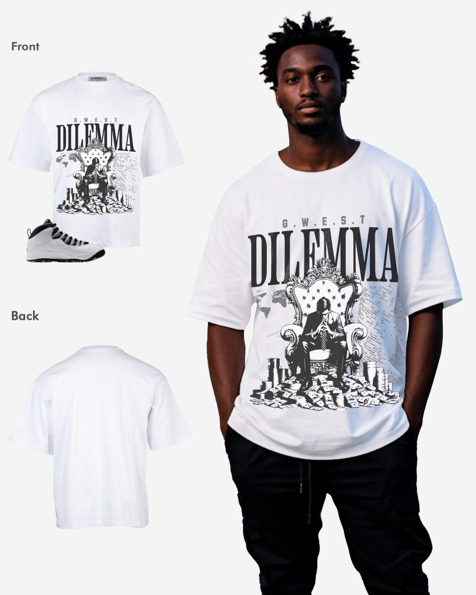 Camiseta de manga corta G West Dilemma Oversized para hombre
