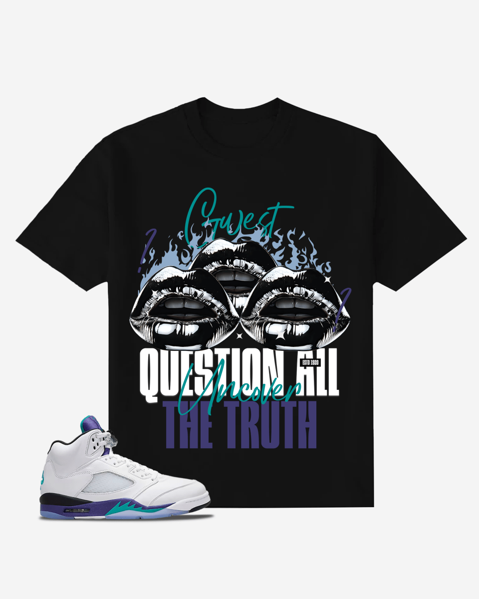 G West Don't Believe They Say Lips Oversized T-Shirt Mens G West