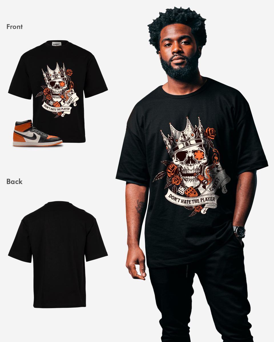 Camiseta extragrande para hombre G West Don't Hate Player