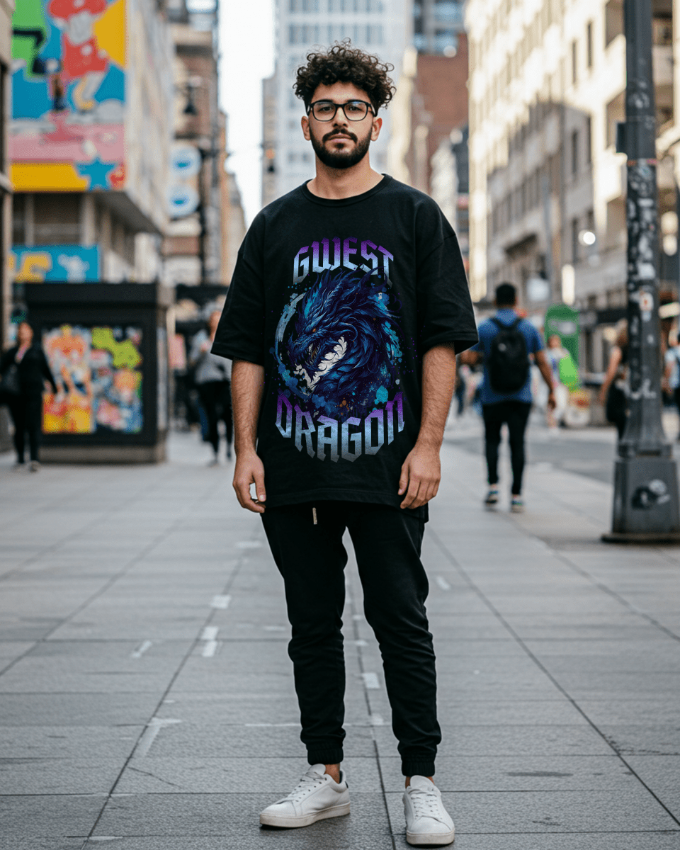 Camiseta Extragrande G West Dragon para Hombre