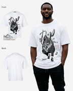 Camiseta extragrande estilo goteo G West para hombre