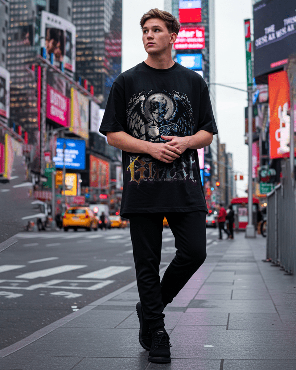 G West Duality Men's Oversized T-Shirt G West