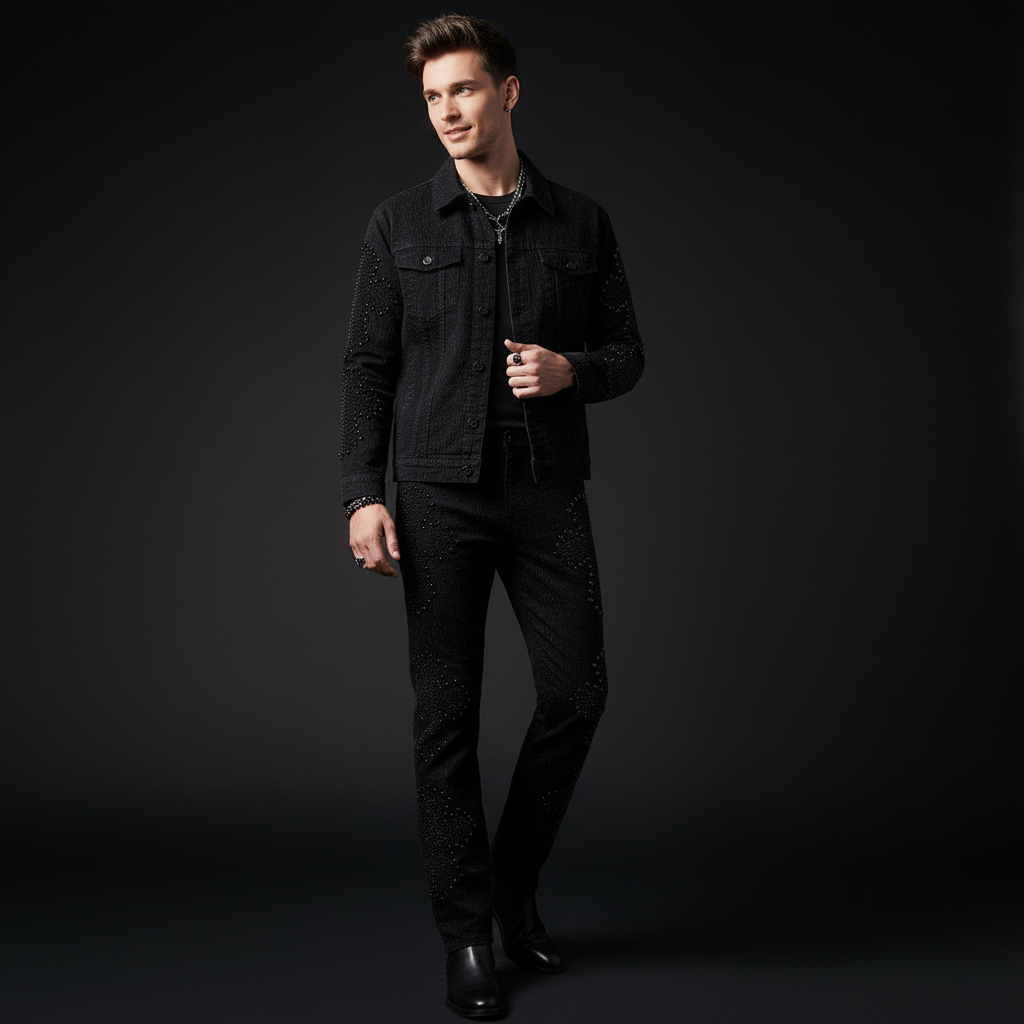 Sanctum Cross Denim Jkt – Century Penthouse BLACK/BLACK