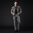 Sanctum Cross Denim Pant – Century Penthouse GREY