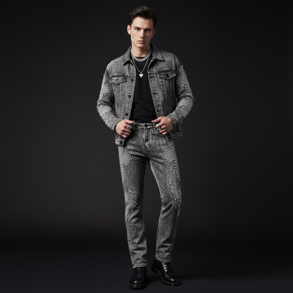 Sanctum Cross Denim Jkt – Century Penthouse GREY
