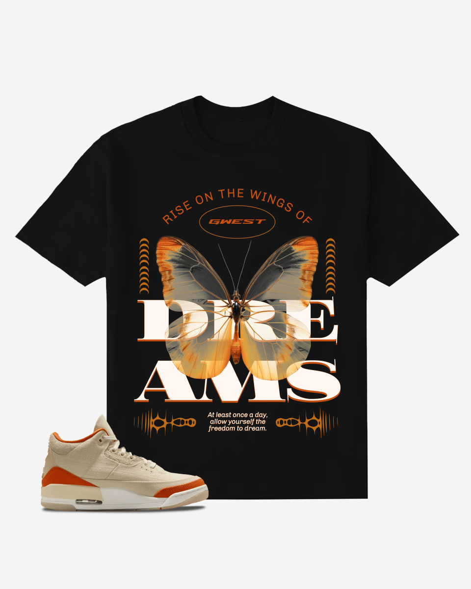 G West Elegant Butterfly Dream Oversized T-Shirt Mens G West