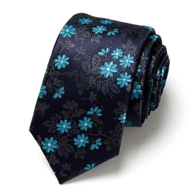 Elegant Fashion Flower Classic Design Neckties For Men Business Formal Suit Office Men Necktie Modern Patterned Formal Ties College Tuxedo Floral Tie Stevvex