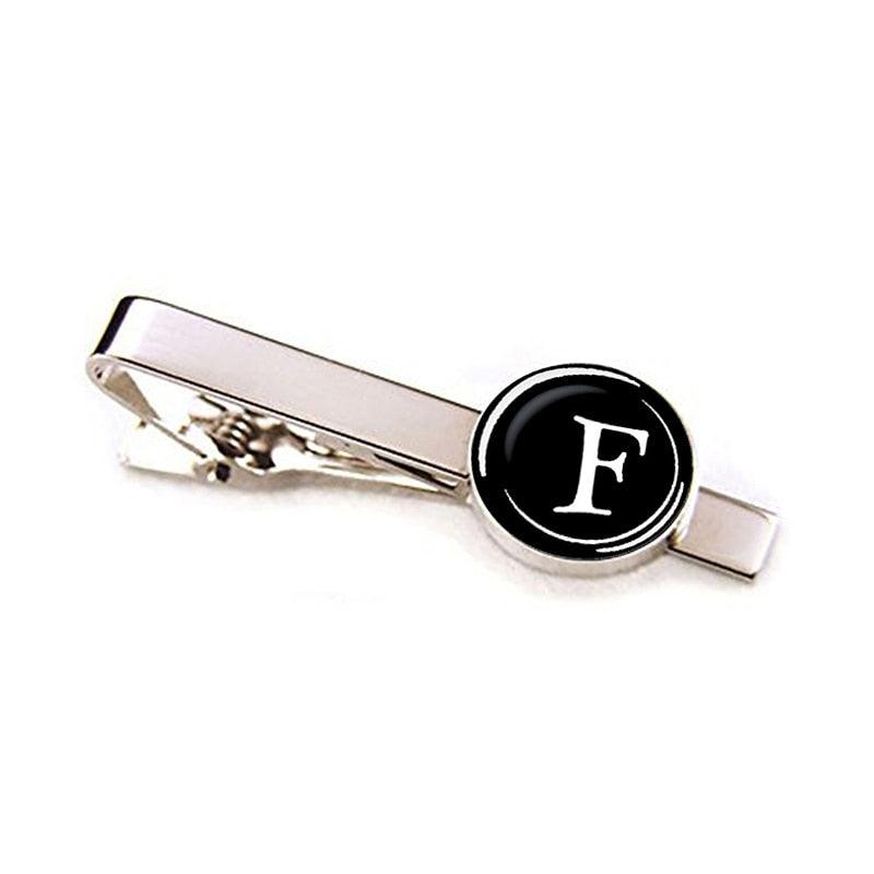 Elegant Men Fashion 26 Alphabet Letters Tie Clips Letter Tie Clip Men's Fashion Tie Pin Buckle Clip Tie Decoration Suit Accessories  Name Letters Jewelry Men Necktie Clip Pin Suit Accessories Classic Initials Alphabet A-Z Tie Clips Stevvex
