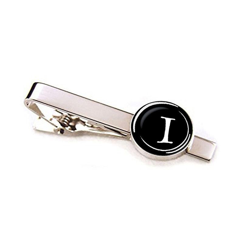 Elegant Men Fashion 26 Alphabet Letters Tie Clips Letter Tie Clip Men's Fashion Tie Pin Buckle Clip Tie Decoration Suit Accessories  Name Letters Jewelry Men Necktie Clip Pin Suit Accessories Classic Initials Alphabet A-Z Tie Clips Stevvex