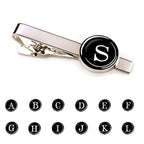 Elegant Men Fashion 26 Alphabet Letters Tie Clips Letter Tie Clip Men's Fashion Tie Pin Buckle Clip Tie Decoration Suit Accessories  Name Letters Jewelry Men Necktie Clip Pin Suit Accessories Classic Initials Alphabet A-Z Tie Clips Stevvex