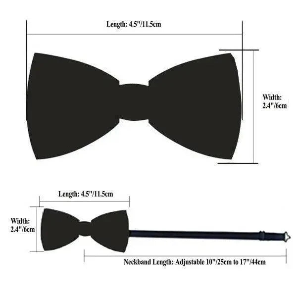 Elegant Silk Butterfly Business Bow Tie Pocket Square Cufflinks Set For Men Formal Wedding Bowtie Set For Office Stevvex