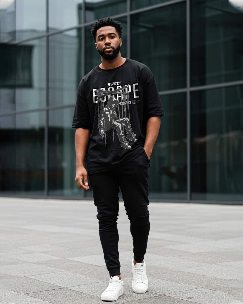Camiseta extragrande G West Escape From Reality para hombre