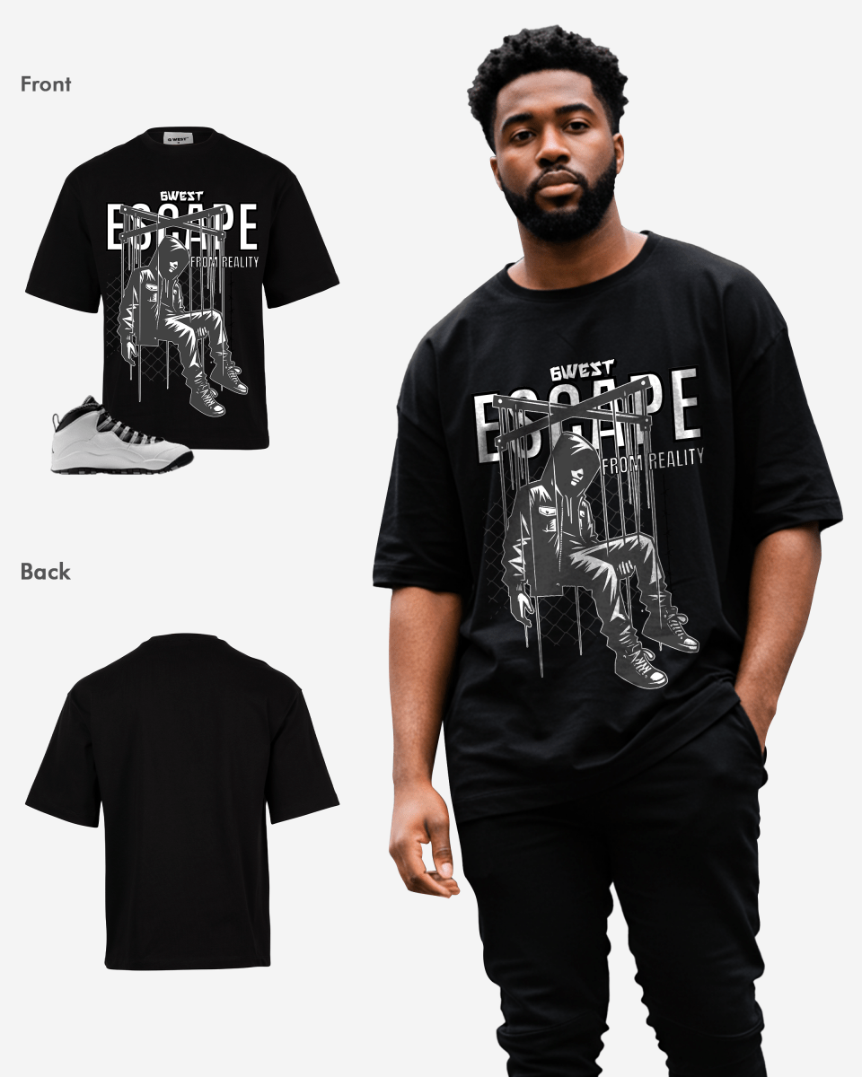 Camiseta extragrande G West Escape From Reality para hombre
