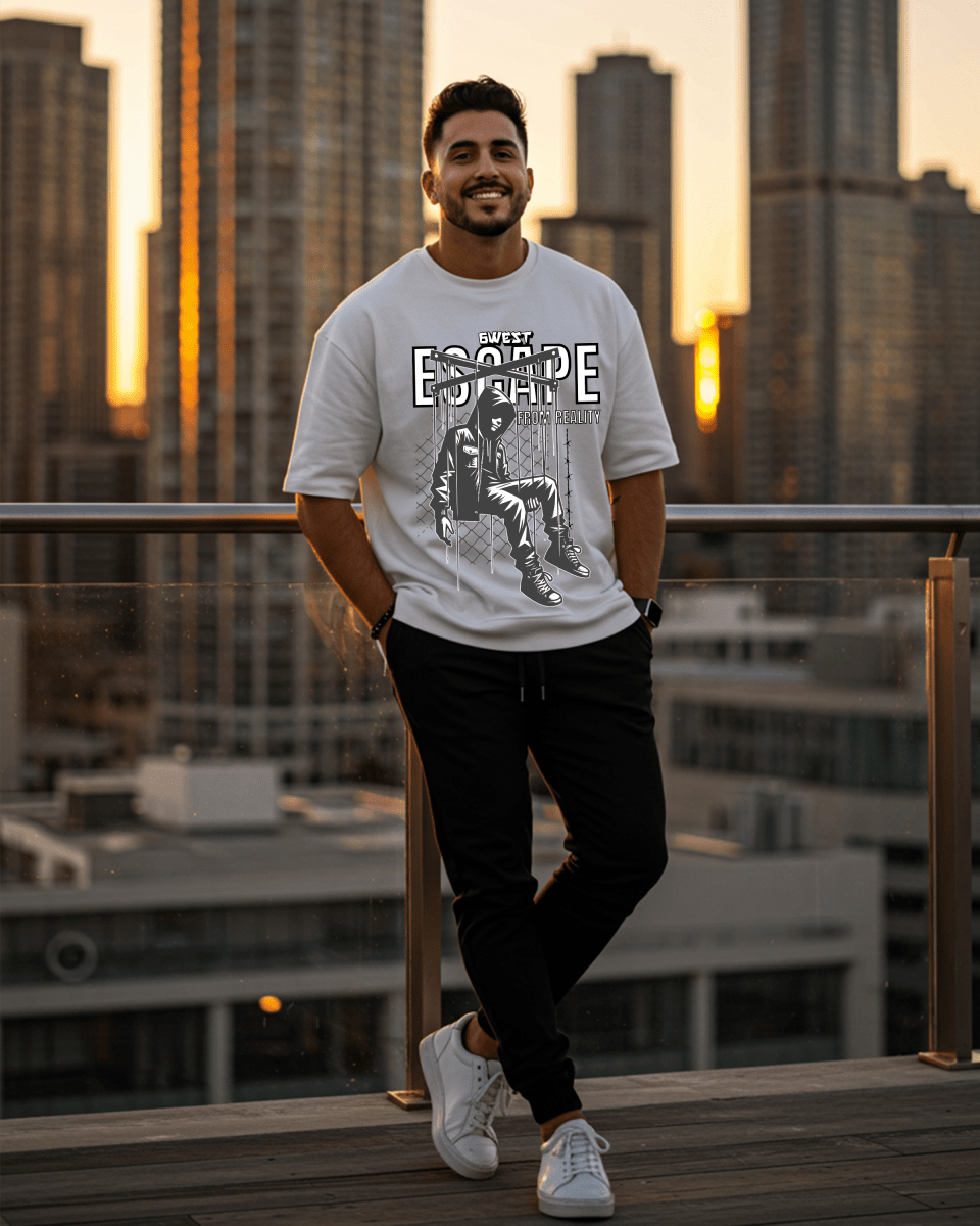Camiseta extragrande G West Escape From Reality para hombre