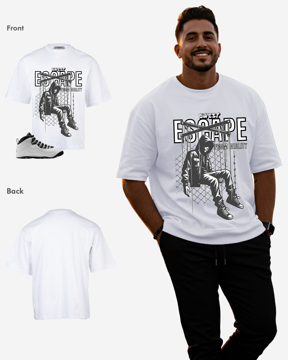 Camiseta extragrande G West Escape From Reality para hombre