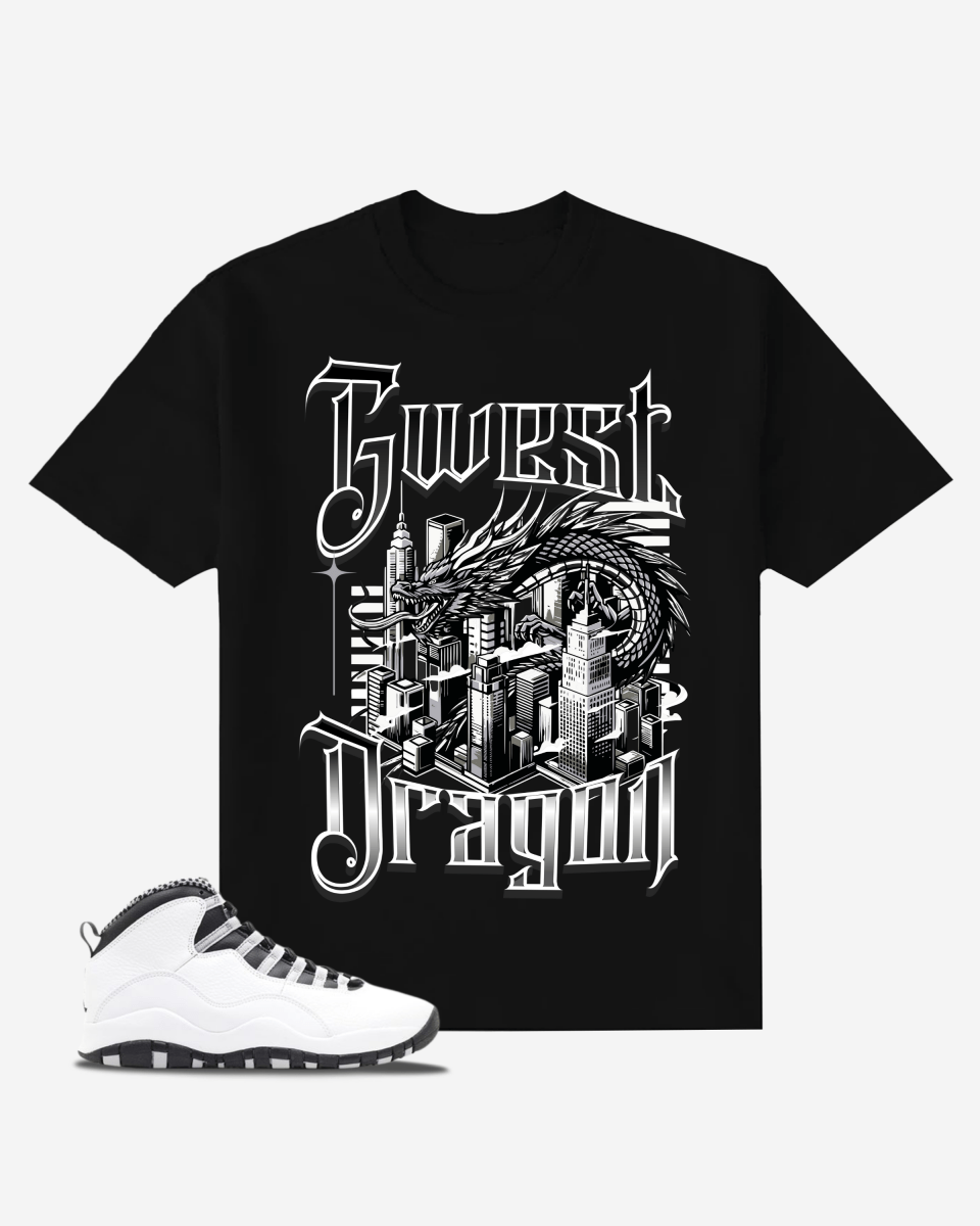G West Eternal Dragon Oversized T-Shirt Mens G West