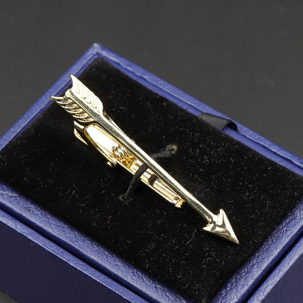 Fashion Metal Men Tie Clip Golden Musical Instrument Shape Simple Bar Clasp  Luxury Fashion Necktie Tie Clips Bar Variety Pattern Mens Suit Wedding Gift Unique Tie Clip Stevvex