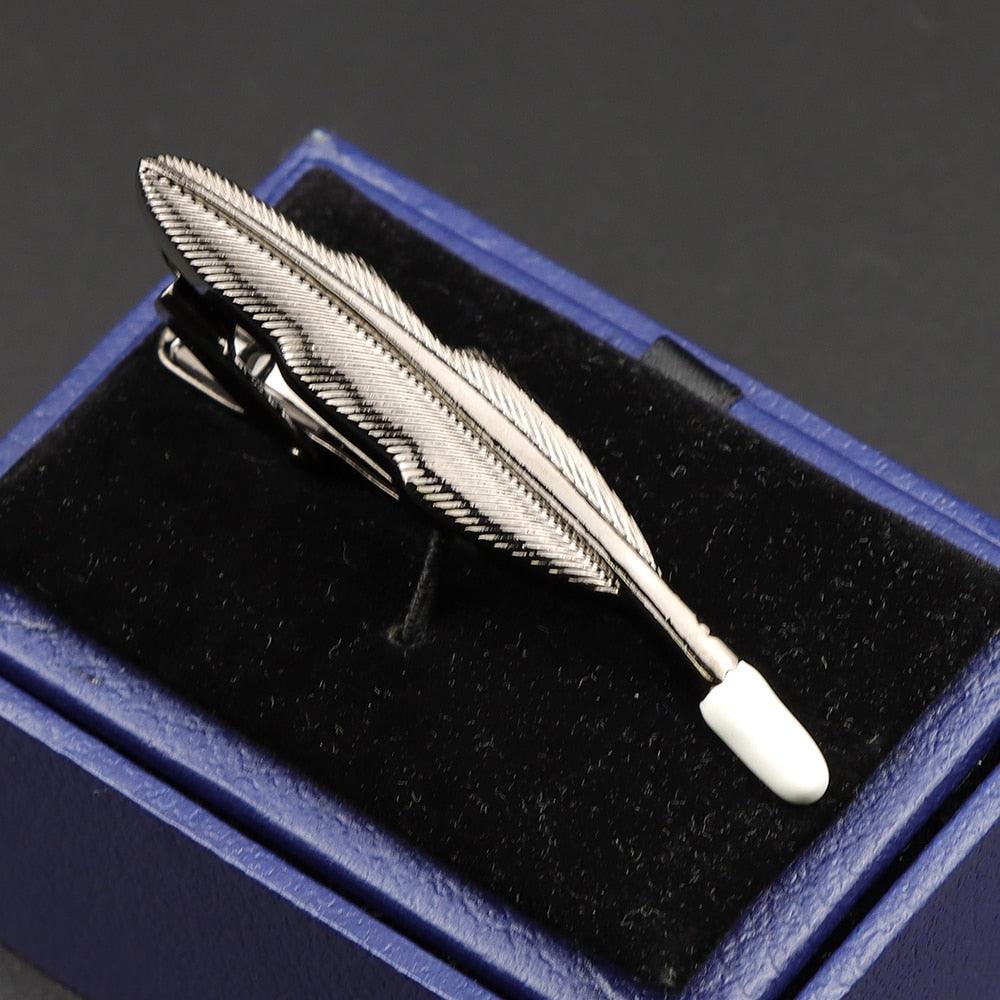 Fashion Metal Men Tie Clip Golden Musical Instrument Shape Simple Bar Clasp  Luxury Fashion Necktie Tie Clips Bar Variety Pattern Mens Suit Wedding Gift Unique Tie Clip Stevvex