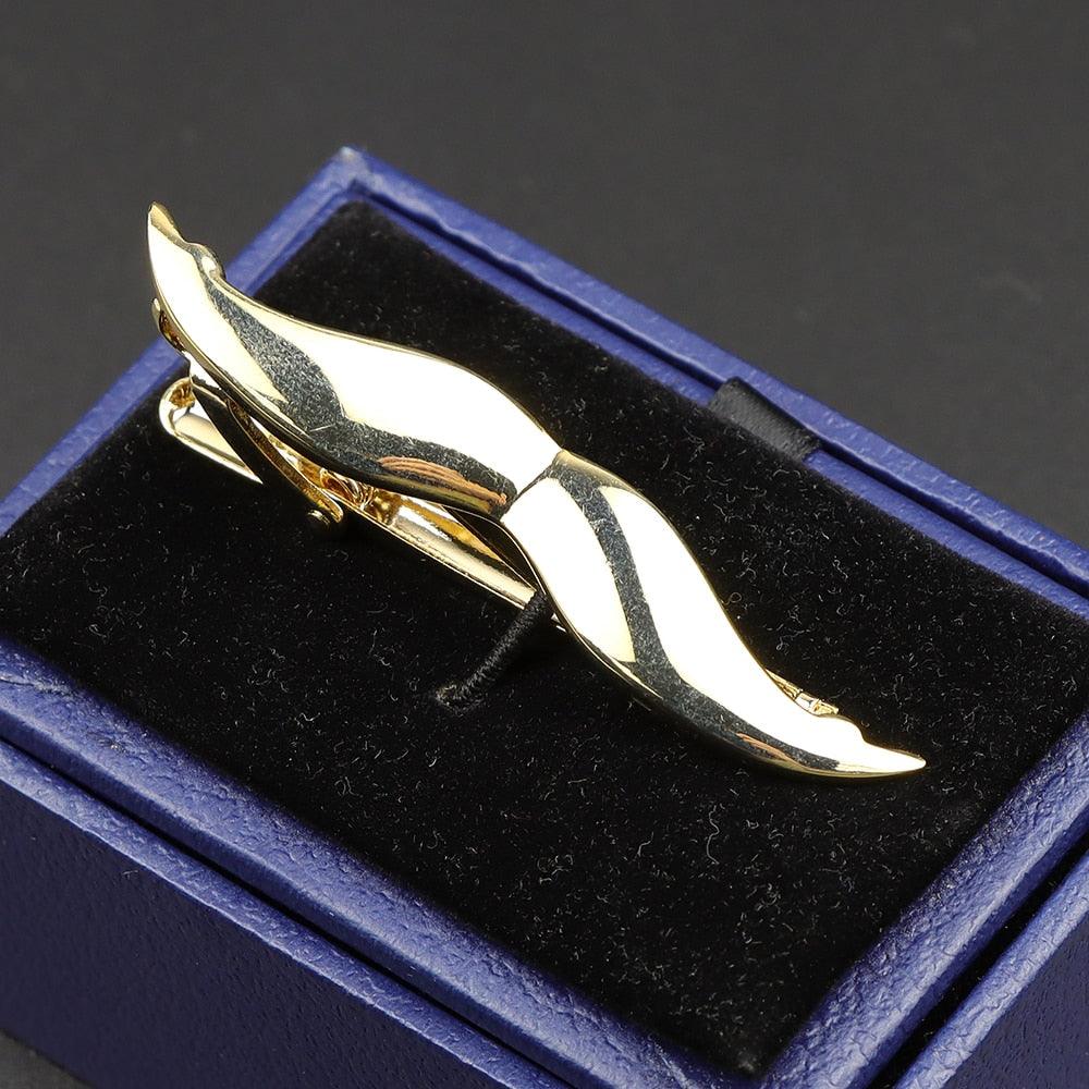 Fashion Metal Men Tie Clip Golden Musical Instrument Shape Simple Bar Clasp  Luxury Fashion Necktie Tie Clips Bar Variety Pattern Mens Suit Wedding Gift Unique Tie Clip Stevvex
