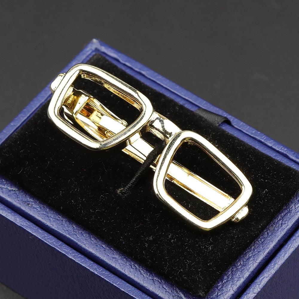 Fashion Metal Men Tie Clip Golden Musical Instrument Shape Simple Bar Clasp  Luxury Fashion Necktie Tie Clips Bar Variety Pattern Mens Suit Wedding Gift Unique Tie Clip Stevvex