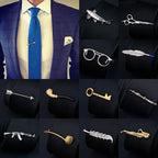 Fashion Tie Clips Men's Metal Necktie Bar Tie Bar Clip Men's Daily Tie Clip Accessories Unique Modern Stainless Steel Fashion Business Tie Bar Formal Shirt Wedding Ceremony Gold Tie Clip Men's Party Gifts Stevvex