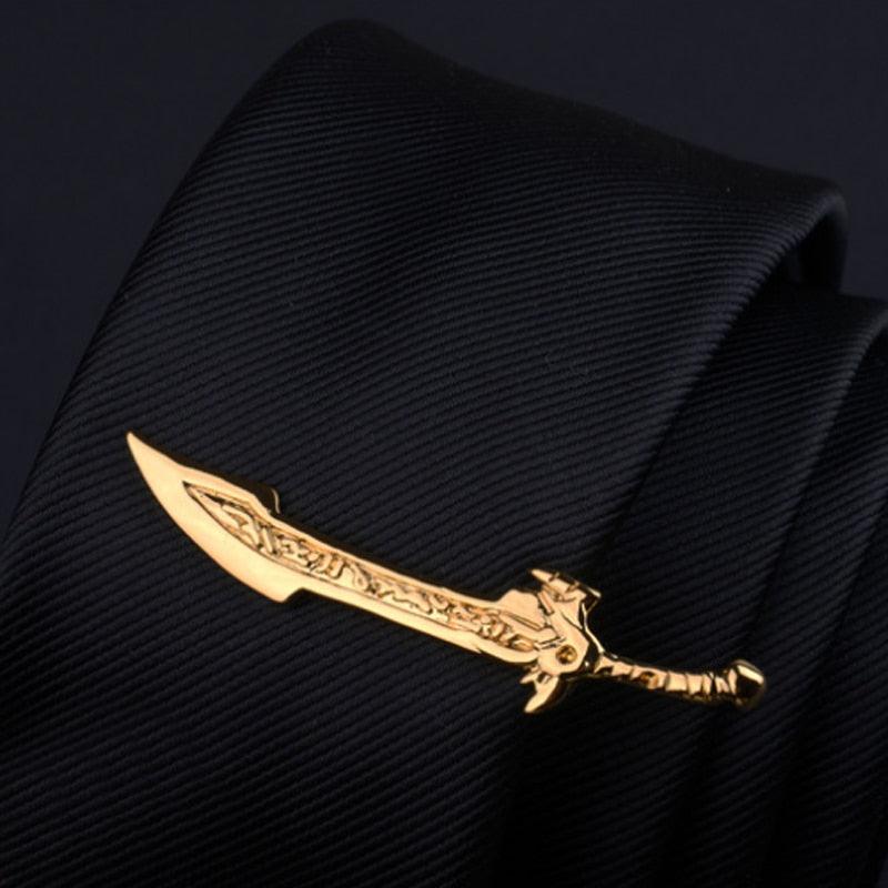 Fashion Tie Clips Men's Metal Necktie Bar Tie Bar Clip Men's Daily Tie Clip Accessories Unique Modern Stainless Steel Fashion Business Tie Bar Formal Shirt Wedding Ceremony Gold Tie Clip Men's Party Gifts Stevvex