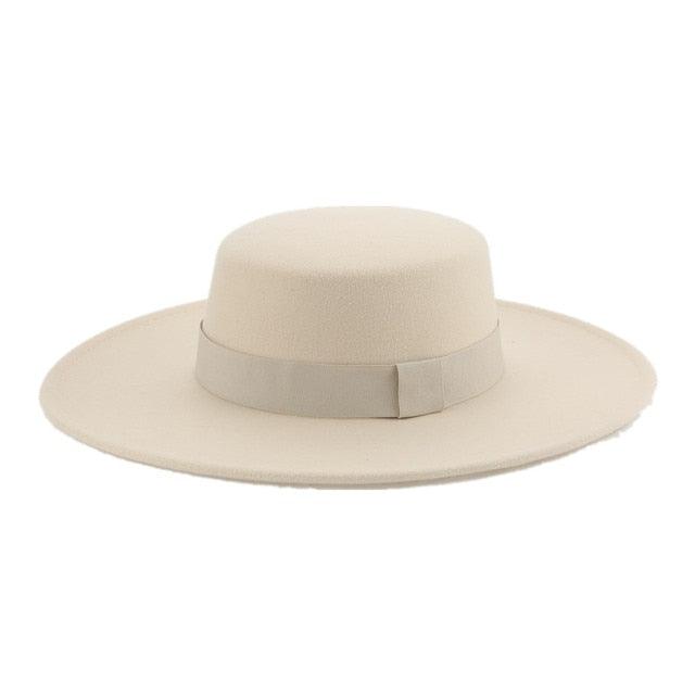 Fashionable Fedora Hats Women Wide Brim Dress Caps  Women's Fedora Hats Elegant Wide Brim Fedora Hat  Wedding Men Hat Warm Retro Style Belt 56-58cm Stevvex