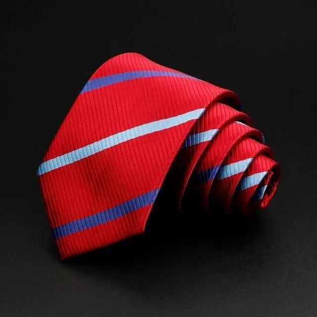 Fashionable Men Office Elegant Necktie Daily Wear Wedding Necktie Party Men Striped Formal Design Neckties Classic Plaid Necktie Stripe Ties Pattern Business Formal Tie Stevvex