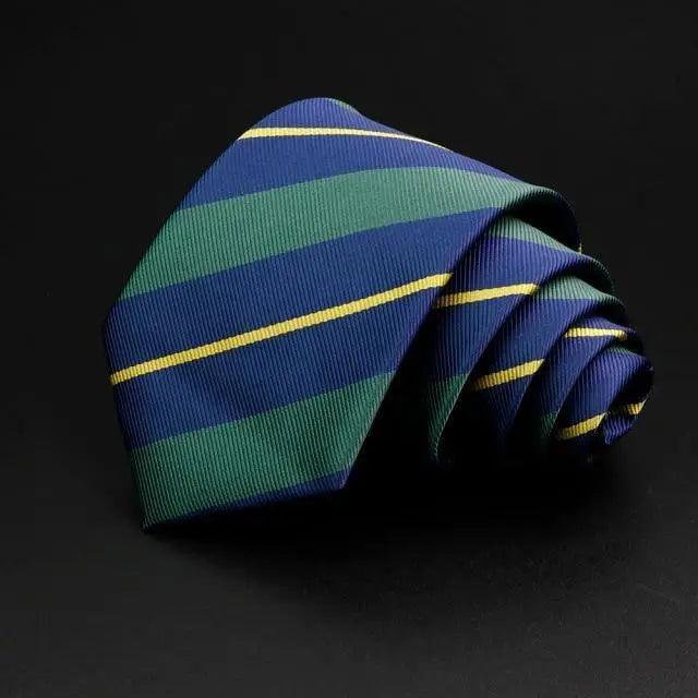 Fashionable Men Office Elegant Necktie Daily Wear Wedding Necktie Party Men Striped Formal Design Neckties Classic Plaid Necktie Stripe Ties Pattern Business Formal Tie Stevvex