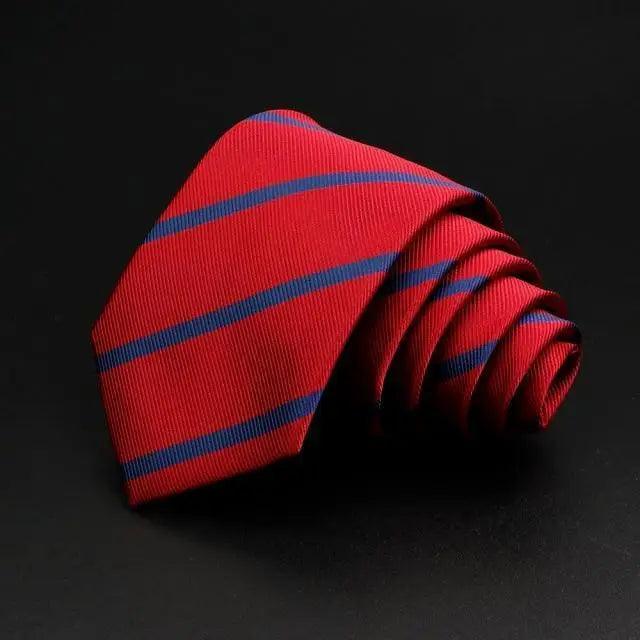 Fashionable Men Office Elegant Necktie Daily Wear Wedding Necktie Party Men Striped Formal Design Neckties Classic Plaid Necktie Stripe Ties Pattern Business Formal Tie Stevvex