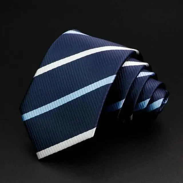 Fashionable Men Office Elegant Necktie Daily Wear Wedding Necktie Party Men Striped Formal Design Neckties Classic Plaid Necktie Stripe Ties Pattern Business Formal Tie Stevvex