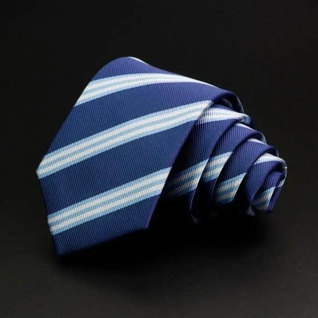 Fashionable Men Office Elegant Necktie Daily Wear Wedding Necktie Party Men Striped Formal Design Neckties Classic Plaid Necktie Stripe Ties Pattern Business Formal Tie Stevvex