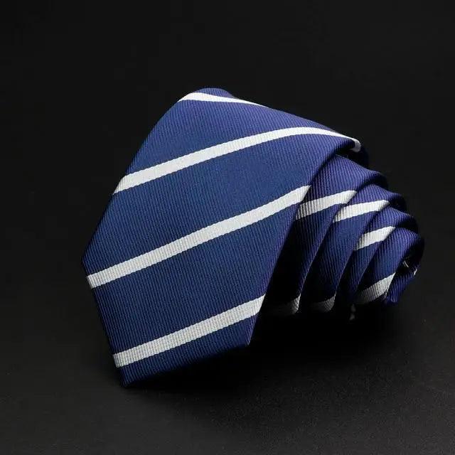 Fashionable Men Office Elegant Necktie Daily Wear Wedding Necktie Party Men Striped Formal Design Neckties Classic Plaid Necktie Stripe Ties Pattern Business Formal Tie Stevvex
