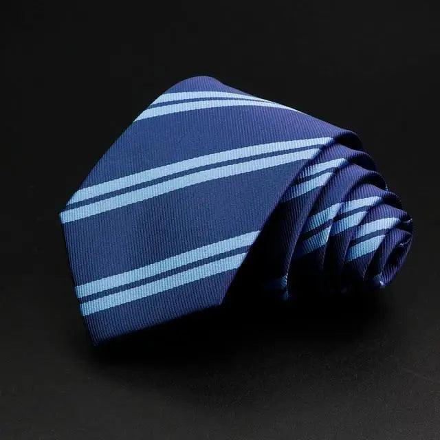 Fashionable Men Office Elegant Necktie Daily Wear Wedding Necktie Party Men Striped Formal Design Neckties Classic Plaid Necktie Stripe Ties Pattern Business Formal Tie Stevvex