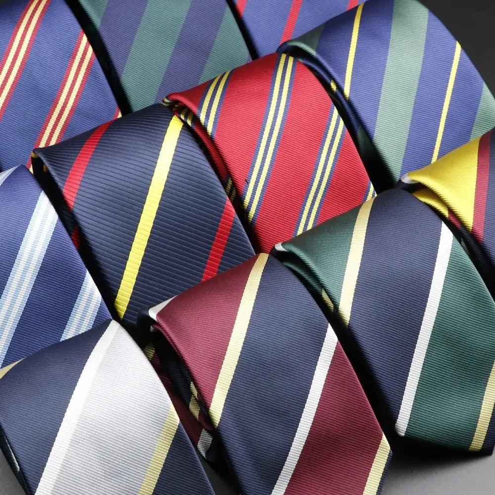 Fashionable Men Office Elegant Necktie Daily Wear Wedding Necktie Party Men Striped Formal Design Neckties Classic Plaid Necktie Stripe Ties Pattern Business Formal Tie Stevvex