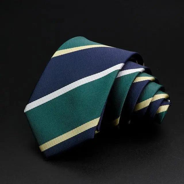 Fashionable Men Office Elegant Necktie Daily Wear Wedding Necktie Party Men Striped Formal Design Neckties Classic Plaid Necktie Stripe Ties Pattern Business Formal Tie Stevvex