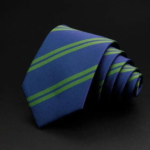 Fashionable Men Office Elegant Necktie Daily Wear Wedding Necktie Party Men Striped Formal Design Neckties Classic Plaid Necktie Stripe Ties Pattern Business Formal Tie Stevvex