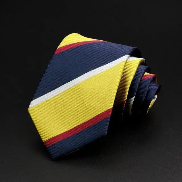 Fashionable Men Office Elegant Necktie Daily Wear Wedding Necktie Party Men Striped Formal Design Neckties Classic Plaid Necktie Stripe Ties Pattern Business Formal Tie Stevvex