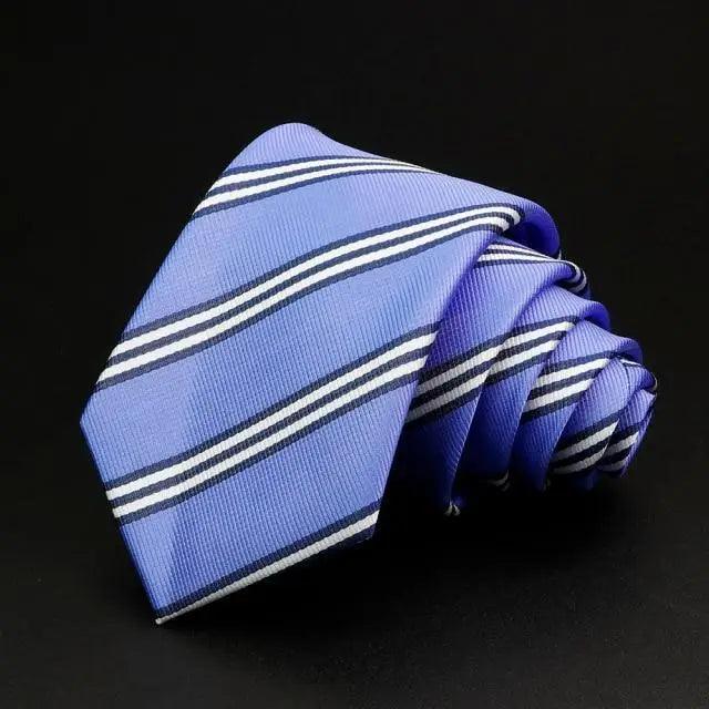 Fashionable Men Office Elegant Necktie Daily Wear Wedding Necktie Party Men Striped Formal Design Neckties Classic Plaid Necktie Stripe Ties Pattern Business Formal Tie Stevvex